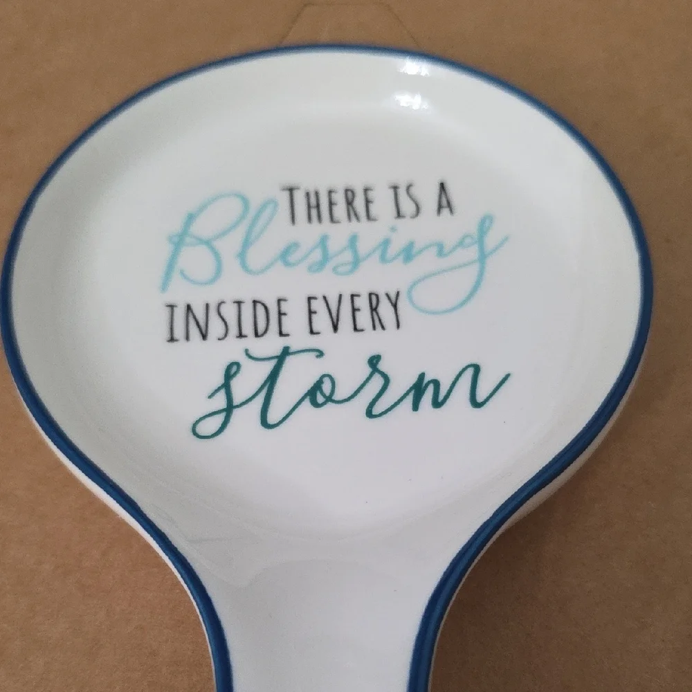 Fig & Fern Inspirational Spoon Rest, NWT
